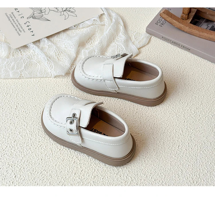 Kids Leather Shoes Autumn 2025 New Korean Edition Girls' Princess Shoes Little Girls' Baby Soft soled Casual Shoes Size 21-30