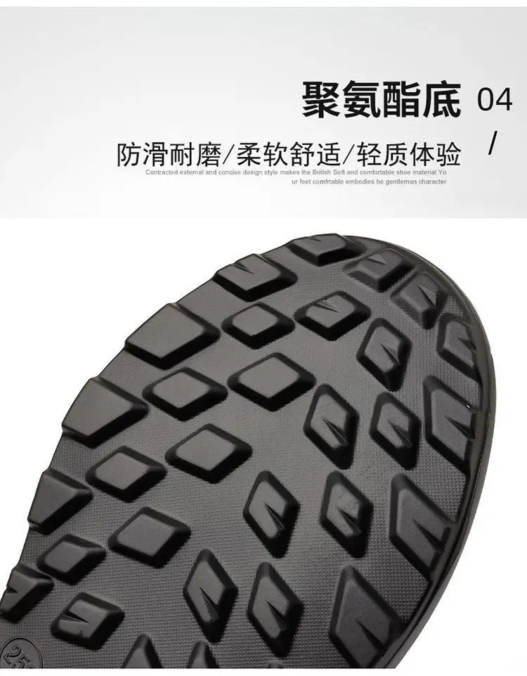 Outdoor men's sneakers 2025 new spring and summer thick soled sports shoes men's hiking daddy shoes casual footwear for men