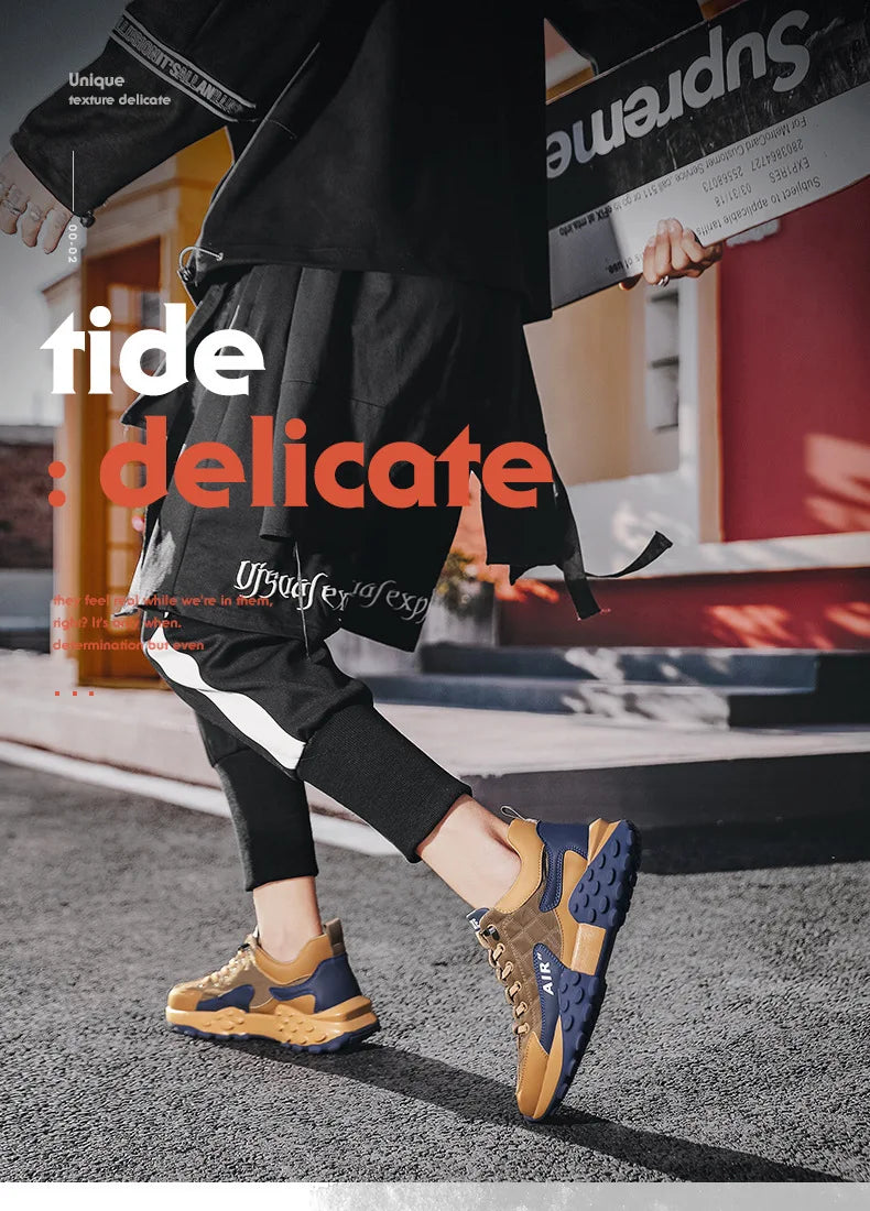 Men Sneakers Platform Men Shoes 2025 New Running Shoes for Men Luxury Brand Casual Vulcanized Shoes Comfortable Tenis Masculino