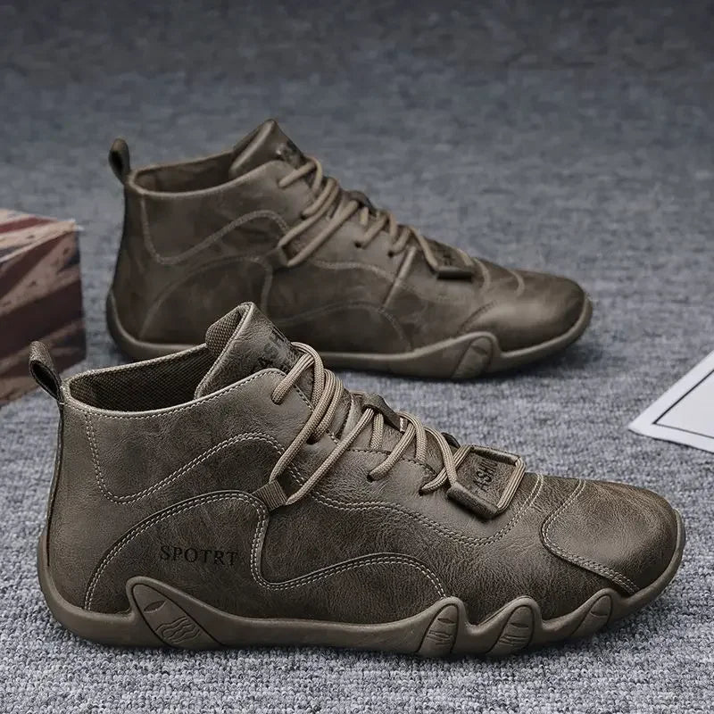 Moccasin Soft Leather Shoes For Men Flat Man Casual Shoe Fashion 2025 Cheap Clearance Korean Style Classic Original Slip-on Pu