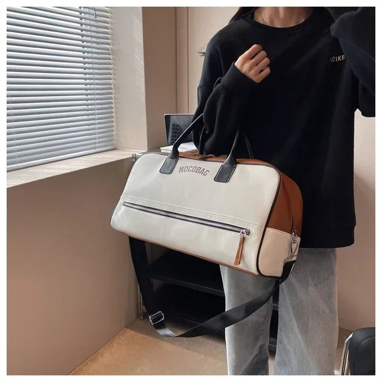 Large Capacity PU Zipper Travel Bag 2025 New High Quality Brand Simplicity Waterproof Luxury Leisure Vacation Luggage Bag