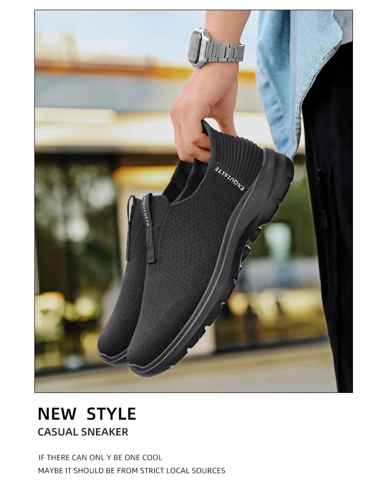 2025 Men's Walking Shoes Summer Fashion Casual Sneakers Outdoor Breathable Slip-on Comfortable Mans Shoes Zapatos Para Hombres