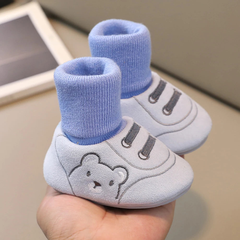 Toddler Shoes Baby Socks Shoe Infant Cartoon Kids Boy Shoes Soft Rubber Sole Child Floor Sneaker Booties For Baby 0-1 Years Old