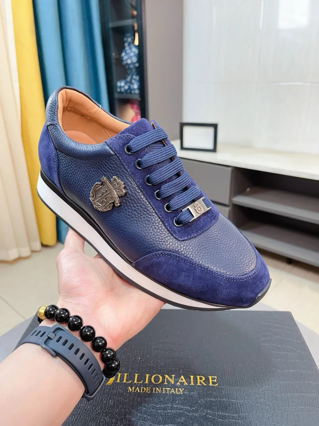 BILLIONAIRE BLLIYOSS Shoes for men Sports Shoes 2025 New Fashion Comfort High Quality Outdoors European Big size 38-45 Old Money
