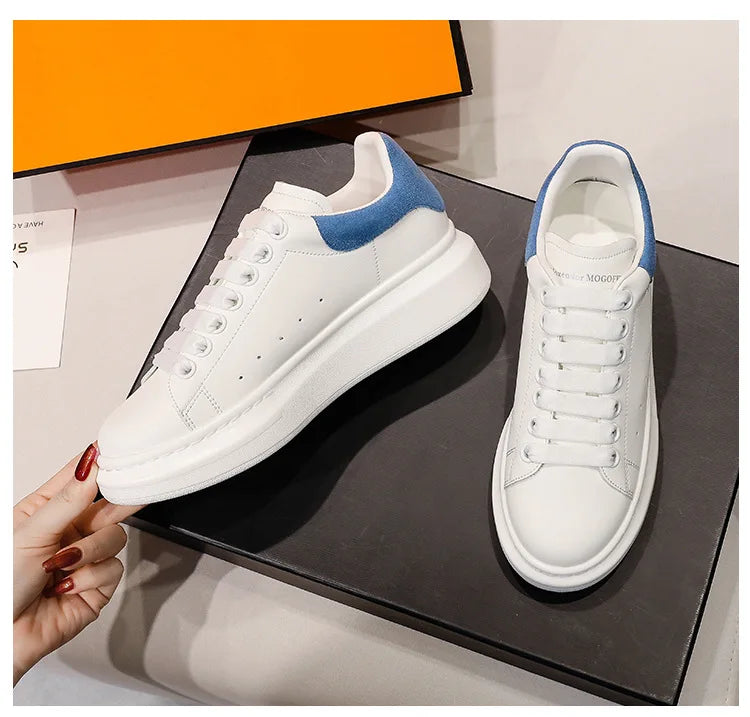 2024 Classic Leisure Sports Sneakers Height Increasing Lovers With Men's and Women's Thick Bottom fFlat Lace-up Waterproof Shoes