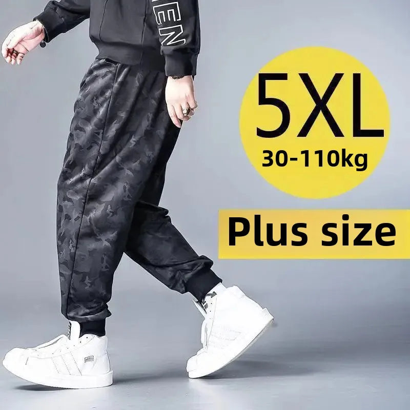 Camouflage Loose-Fit Casual Pants For Men Trendy Brand Summer Thin Style Plus Size Sports Pants Fashionable Male Wear