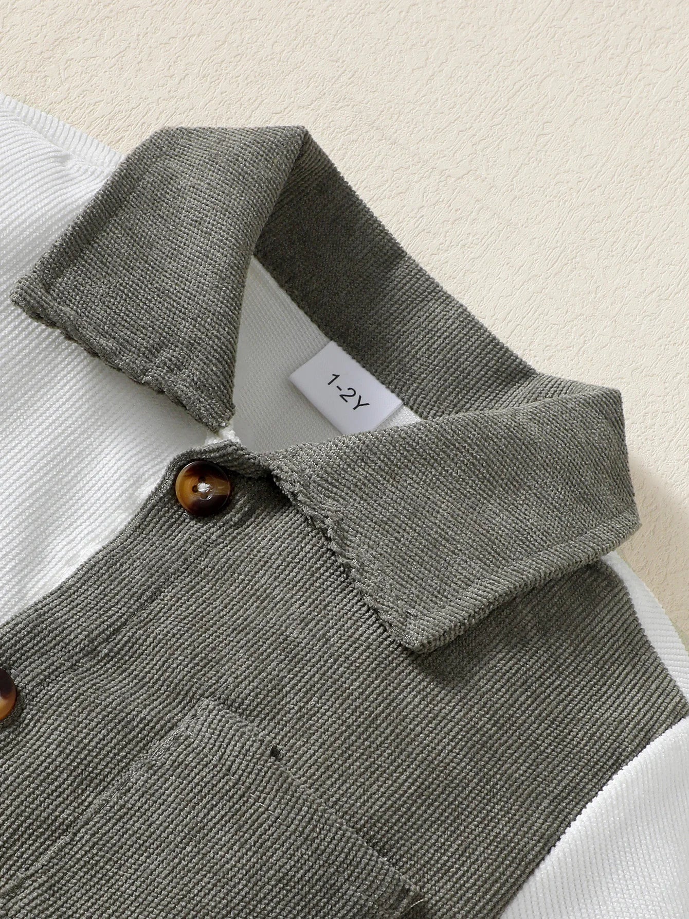 1-6 Year Children Boys' Flip collar Color Blocked Pit Stripe Top+Shorts Fashion 2Pcs /set Sunny  Handsome Boys' Summer Set