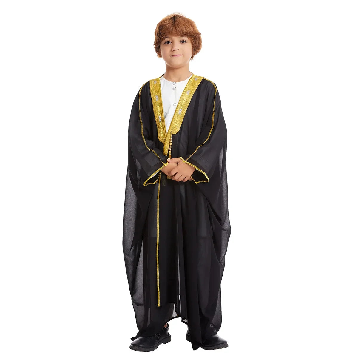 Eid Kids Boys Robe Muslim Dress Children Open Abaya Prayer Kaftan Ramadan Morocco Jubba Modest Islamic Dubai Saudi Abaya Thobe