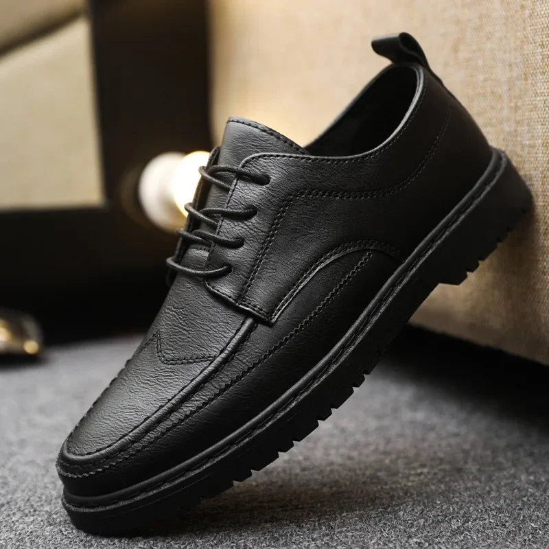 Classic Business Leather Shoes for Men Fashion Handcrafted Men's Dress Shoes Comfortable Flats Loafers Brand Men's Casual Shoes