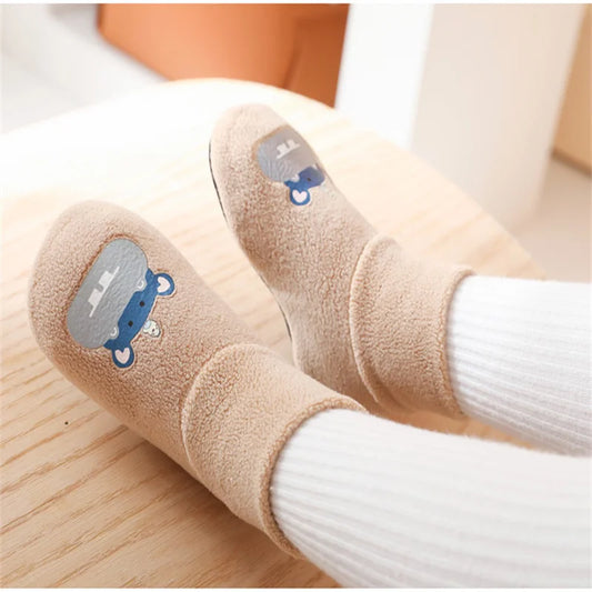 Baby Socks Shoes Infant Cute Cartoon Kids Boy Shoes Soft Rubber Sole Child Floor Sneaker BeBe Booties Toddler Girls First Walker