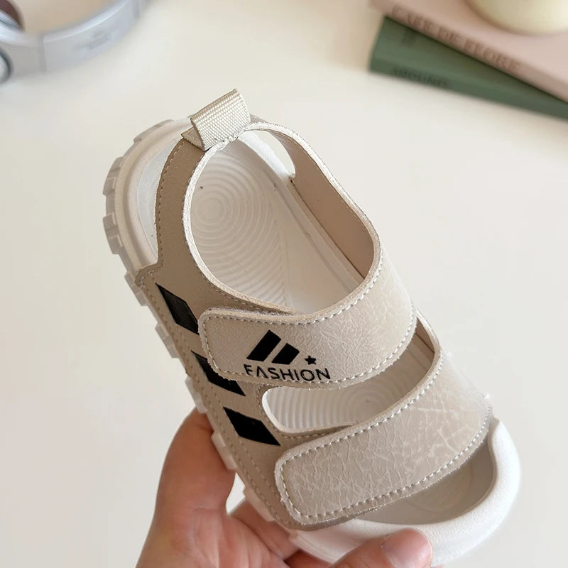 Kids Sandals Children Summer Beach Shoes for Boys Girls Toddlers Little Boy Sandals Fashion 2025 New Toes-covered Anti-kick Soft