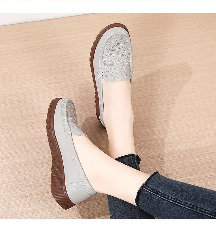 Women's Shoes Slip-on Loafers Ladies Casual Shoes Platform Wedge Moccasins Sneakers Comfortable Flat Shoes Zapatos Mujer 2024