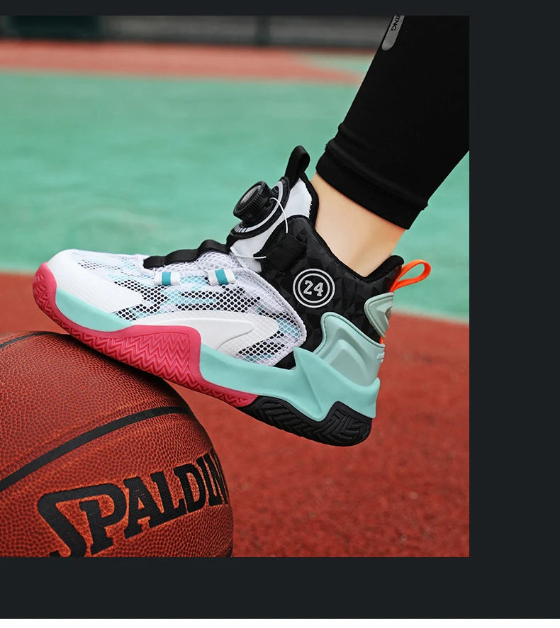 2025 New Children's Basketball Sports Shoes for Boys High Quality Running Kids Shoes Child Sneakers Non-Slip School Shoes