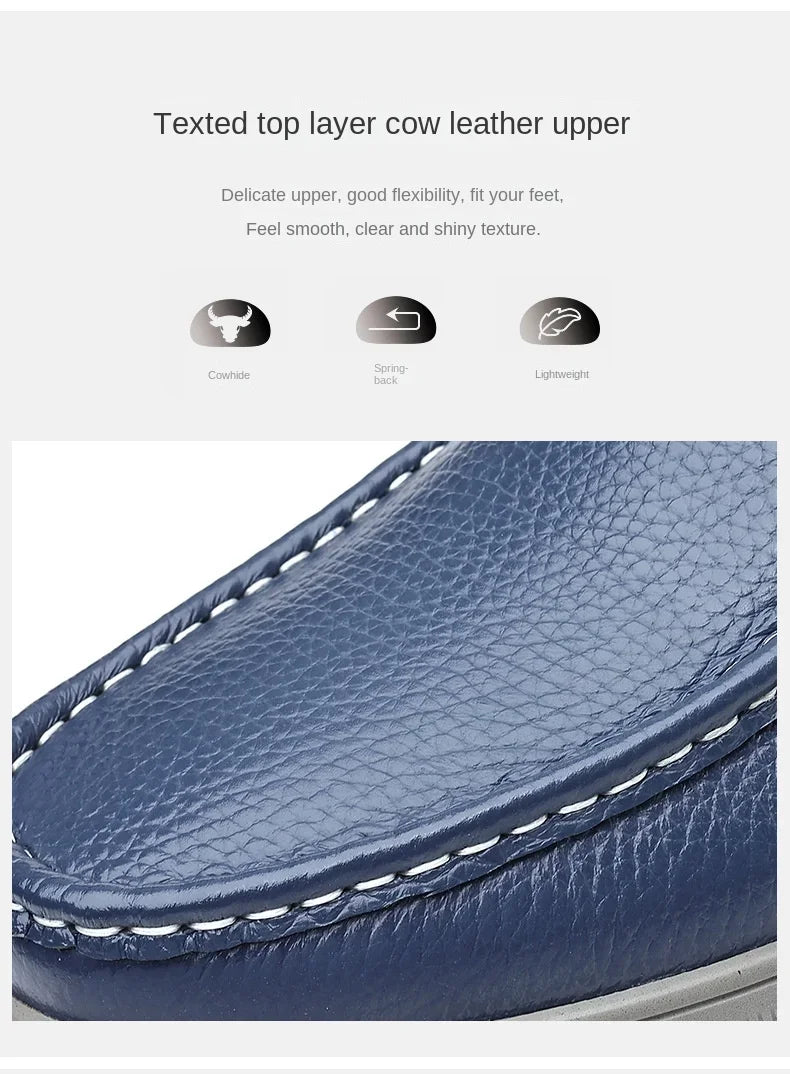 Casual Shoes For Men Flat Platform Walking Shoes Outdoor Footwear Loafers Breathable Sneakers Handmade Shoes Genuine