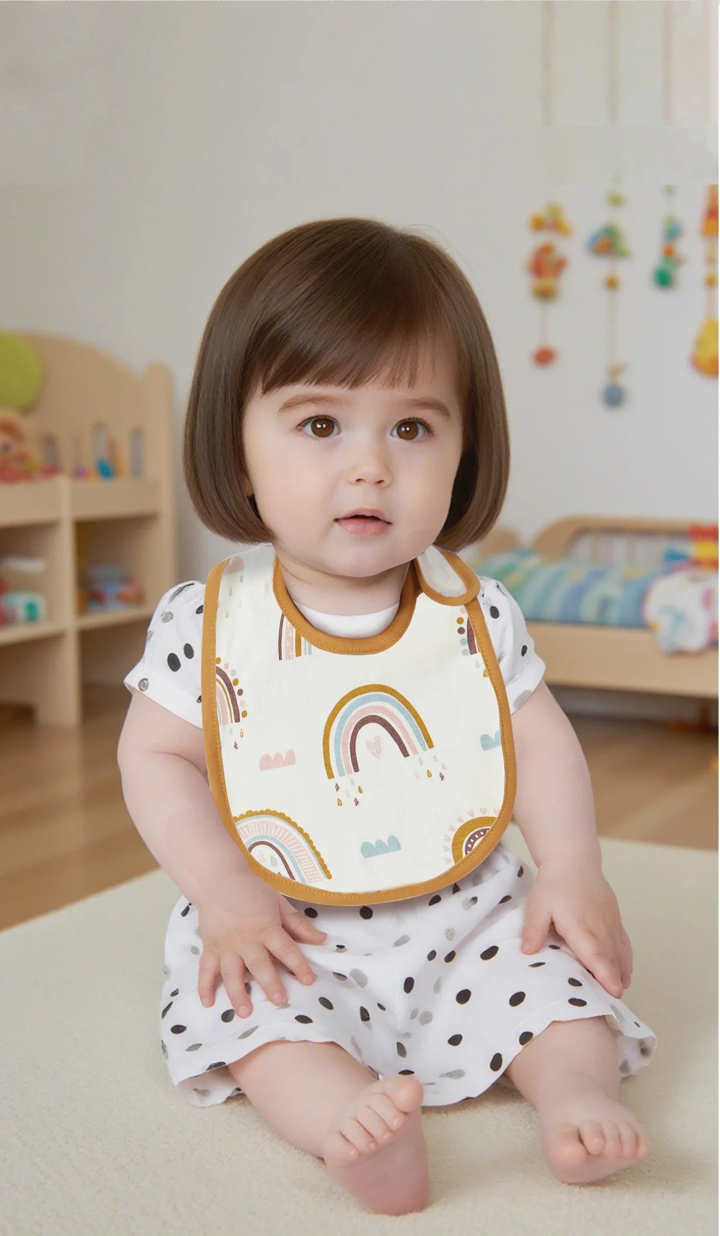 5 Pcs/set Baby Bibs U-shaped Infant Saliva Towel Easy to Wipe Kids Eating Cloth 100% Cotton Anti-spitting Skin-friendly 1-3Y