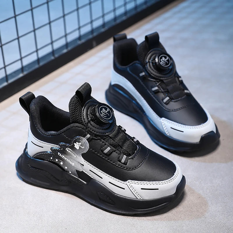 Children Sneaker Boys Casual Shoes Leather Student Walking Shoes Kids Non-slip Lightweight Girls Sports Running Tennis Footwear