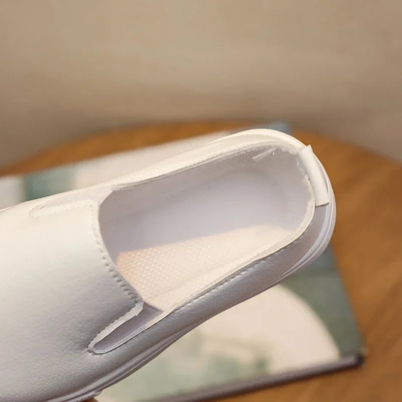 Classic Girls Pure White School Sneakers Versatile Fashion Simple Kids Causal Boys Tennis Shoes Non-slip Children's Sports Shoes