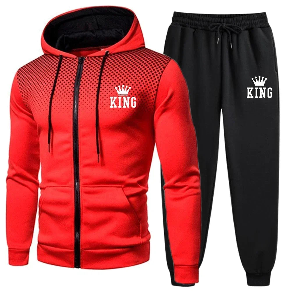 Hoodies Daily Autumn Winter Fashion Casual Quality Hot Sals Men's Tracksuit Jogging Zip Up Sweatshirs Men Sports Coat Sweatpants