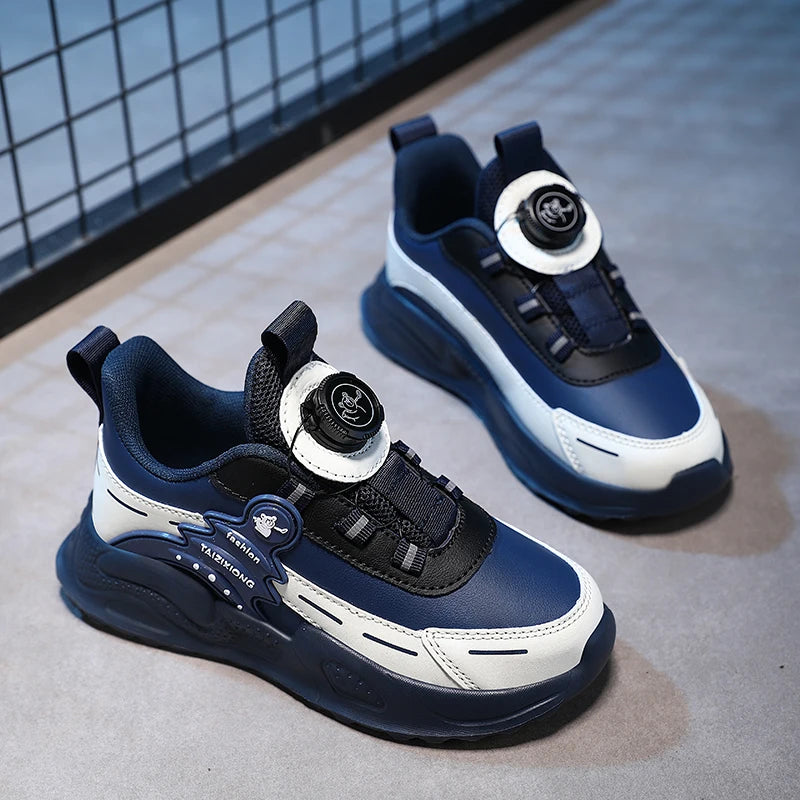 Children Sneaker Boys Casual Shoes Leather Student Walking Shoes Kids Non-slip Lightweight Girls Sports Running Tennis Footwear