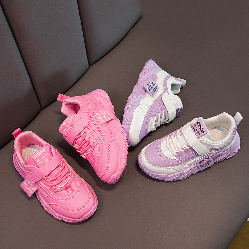 Kids Sports Shoes for Girls Boys Children Running Sneakers PU Soft School Casual Shoes Classic Fashion Anti-skid Spring Autumn