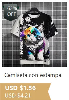 Men'S Novelty 3D Crew Neck T-Shirt,Casual Polyester Knit Fabric with Slight Stretch,Regular Fit,with