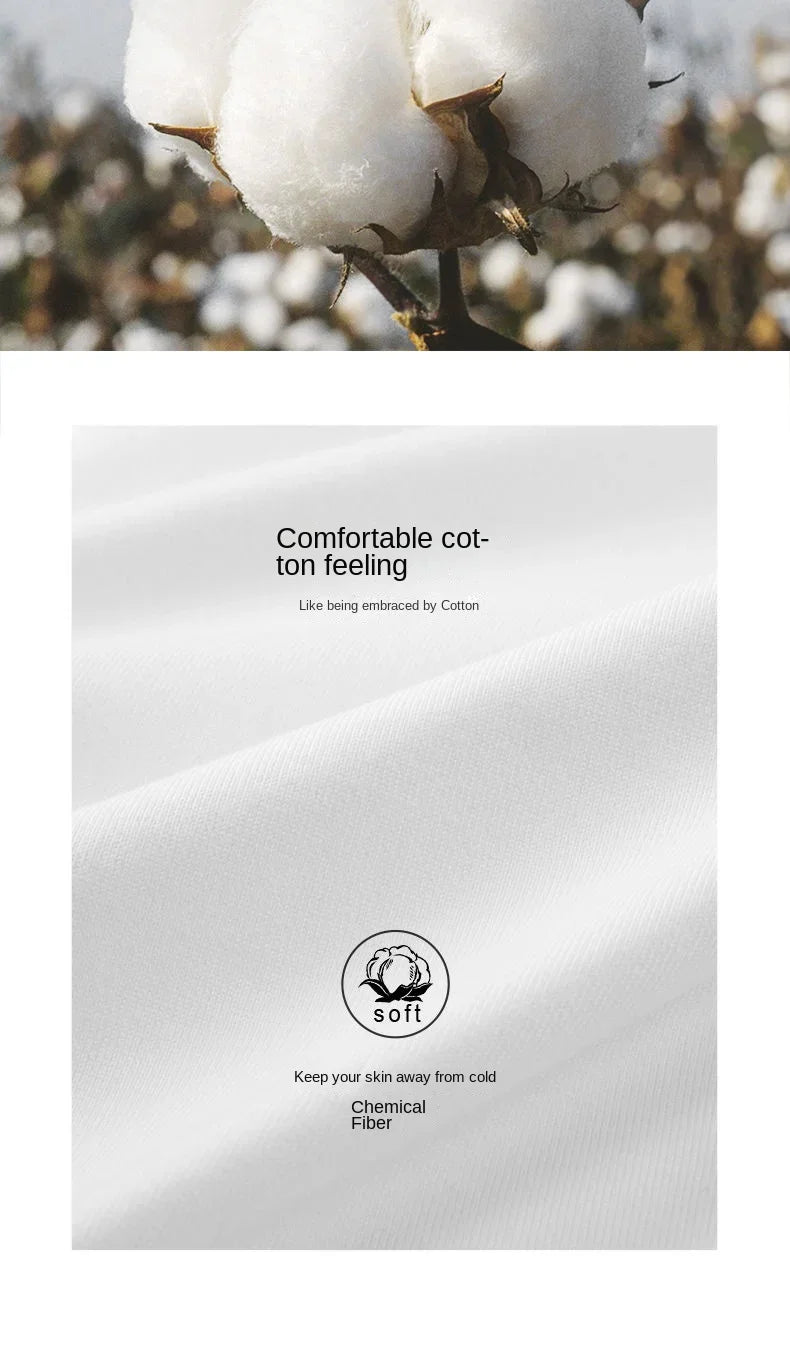 Fashion Men's Oversize High Collar Long Sleeves Autumn Winter Pure Thermal Shirt for Men  Layering Stylish T-Shirt