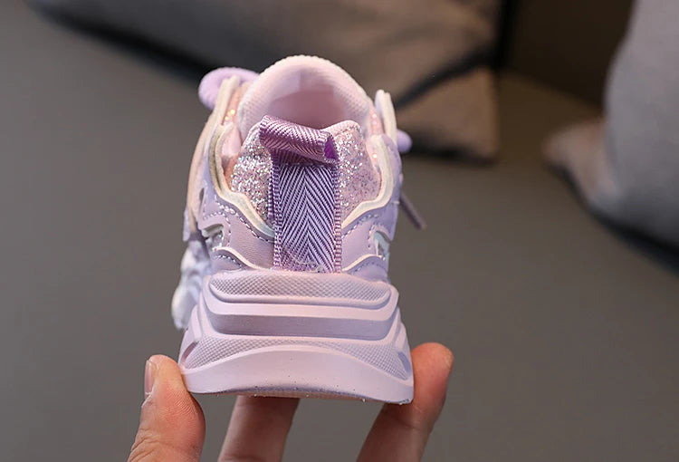 Children's Shoes 2024 New Toddler Girls Sport Shoes Soft Sole Breathable Outdoor Tennis Fashion Kids Sneakers EU21-30