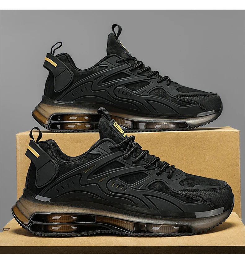 Men Shoes 2025 Casual Walk Air Cushion Marathon Breathable Lightweight Women's Comfortable Athletic Nonskid Sneakers