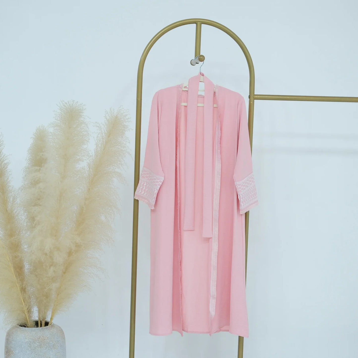 Mother and Daughter Abayas Dubai Muslim Women Kids Girls Maxi Dress Eid Djellaba Jalabiya Turkey Kimono Cardigan Islamic Robe