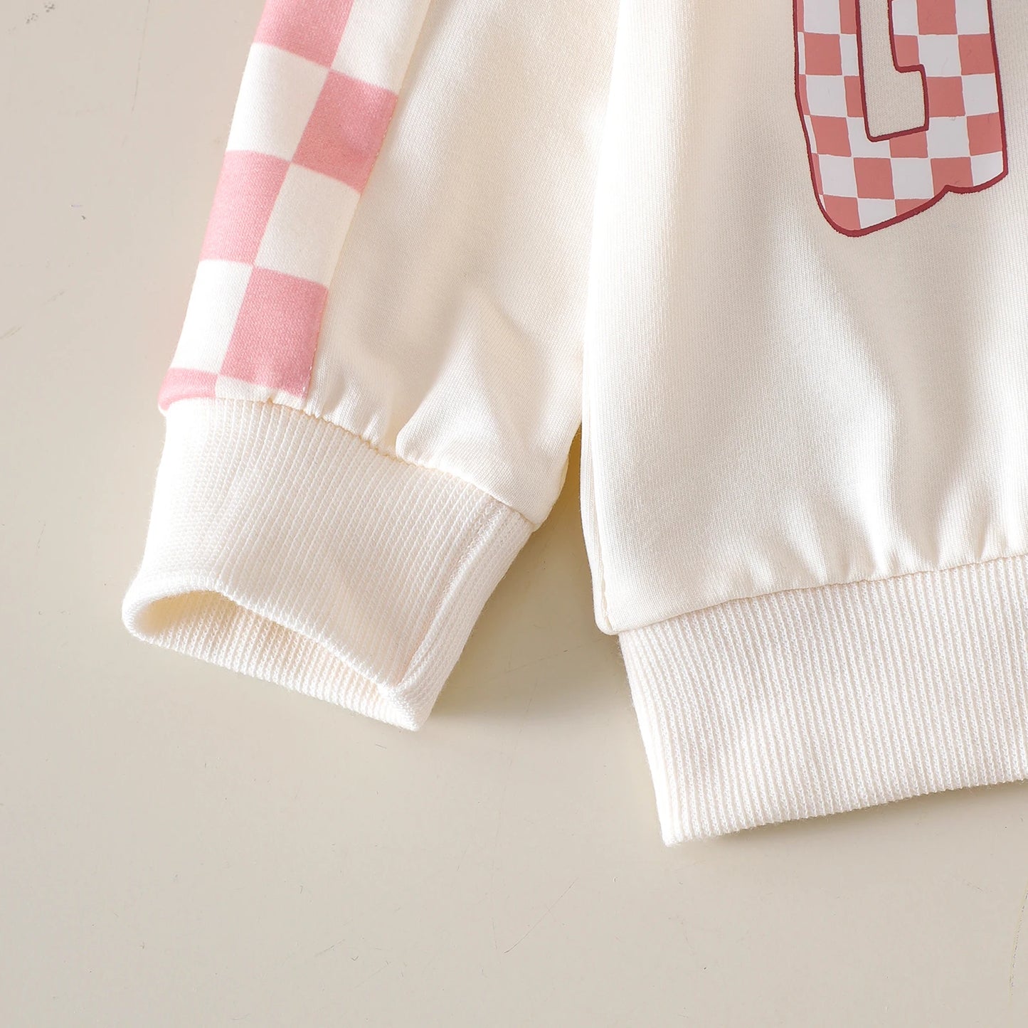 2pcs  Autumn and winter new style for boys, girls and babies 0-3 years old, comfortable and fashionable plaid hoodie set