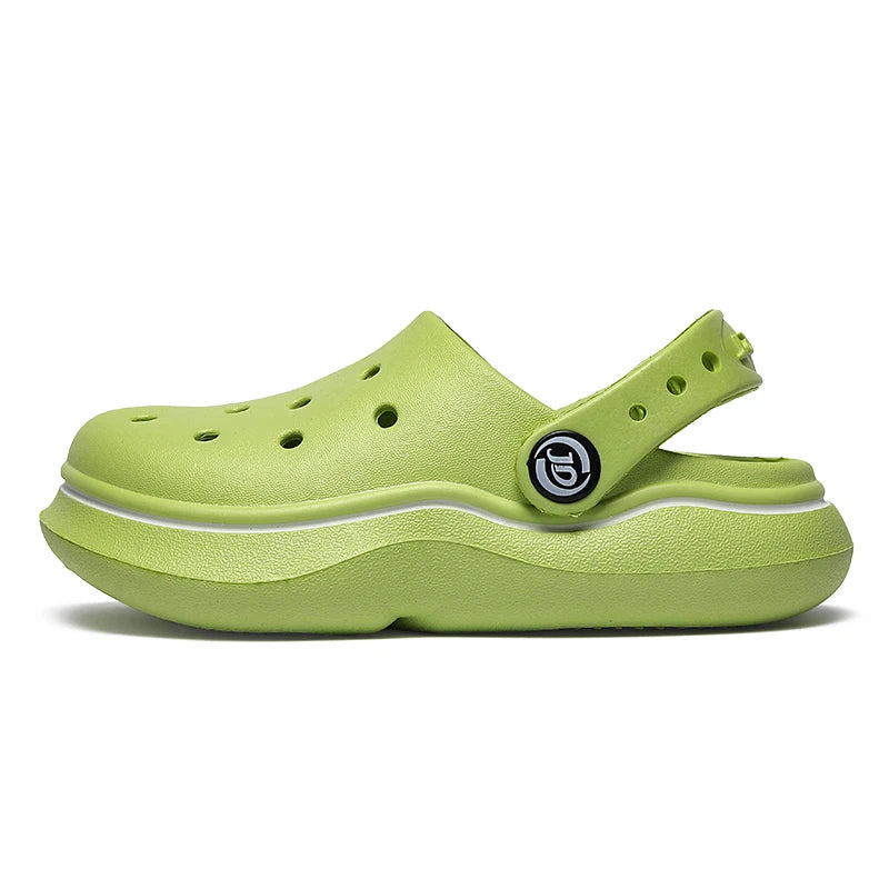 Children Sandals Anti Skid Clogs Boys Girls Summer Hole Water Toddler Shoes Baby Mules Rubber Kids Garden Beach Flats Slippers