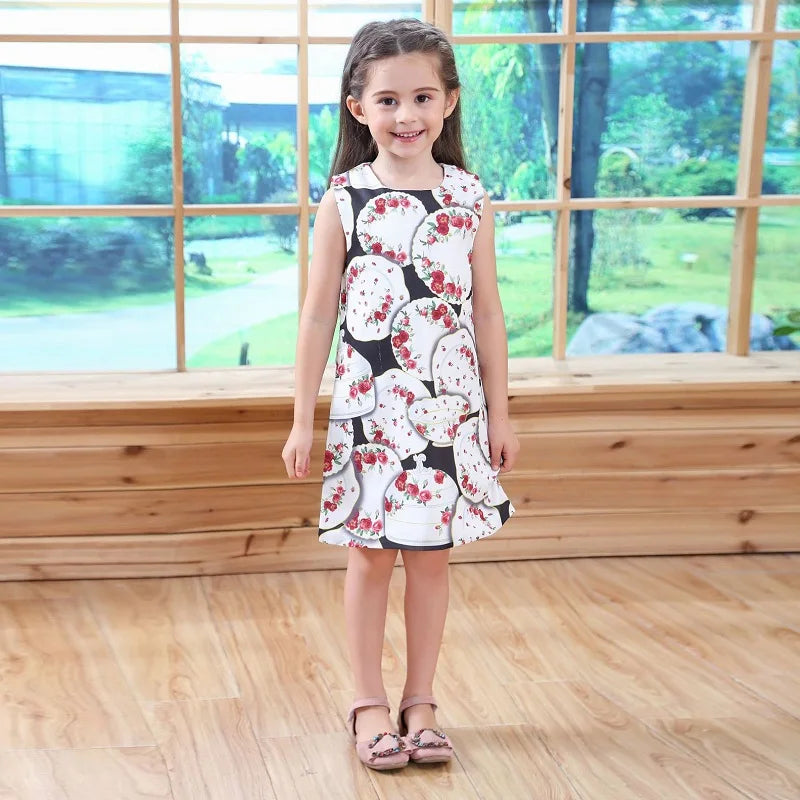 2025 Kids Costume Dresses For Girls  Children Party Dress Ball Grown Vestido Infantil Menina Princess Vestido Girl Clothing