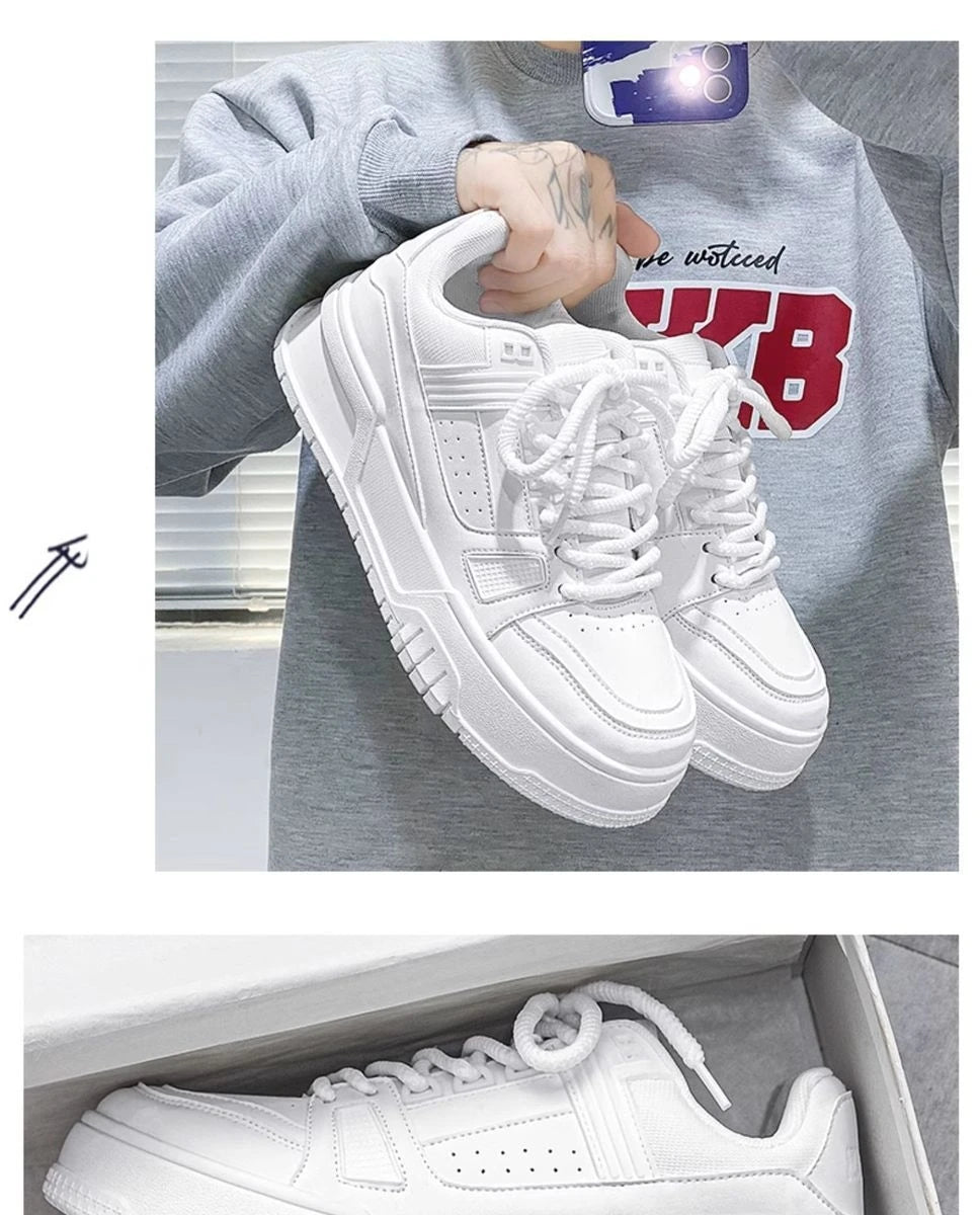 Men's Shoes New Breathable Fashion Sports Leisure Platform Shoes Antiodor Black Casual Shoes for Man Кроссовки Мужские