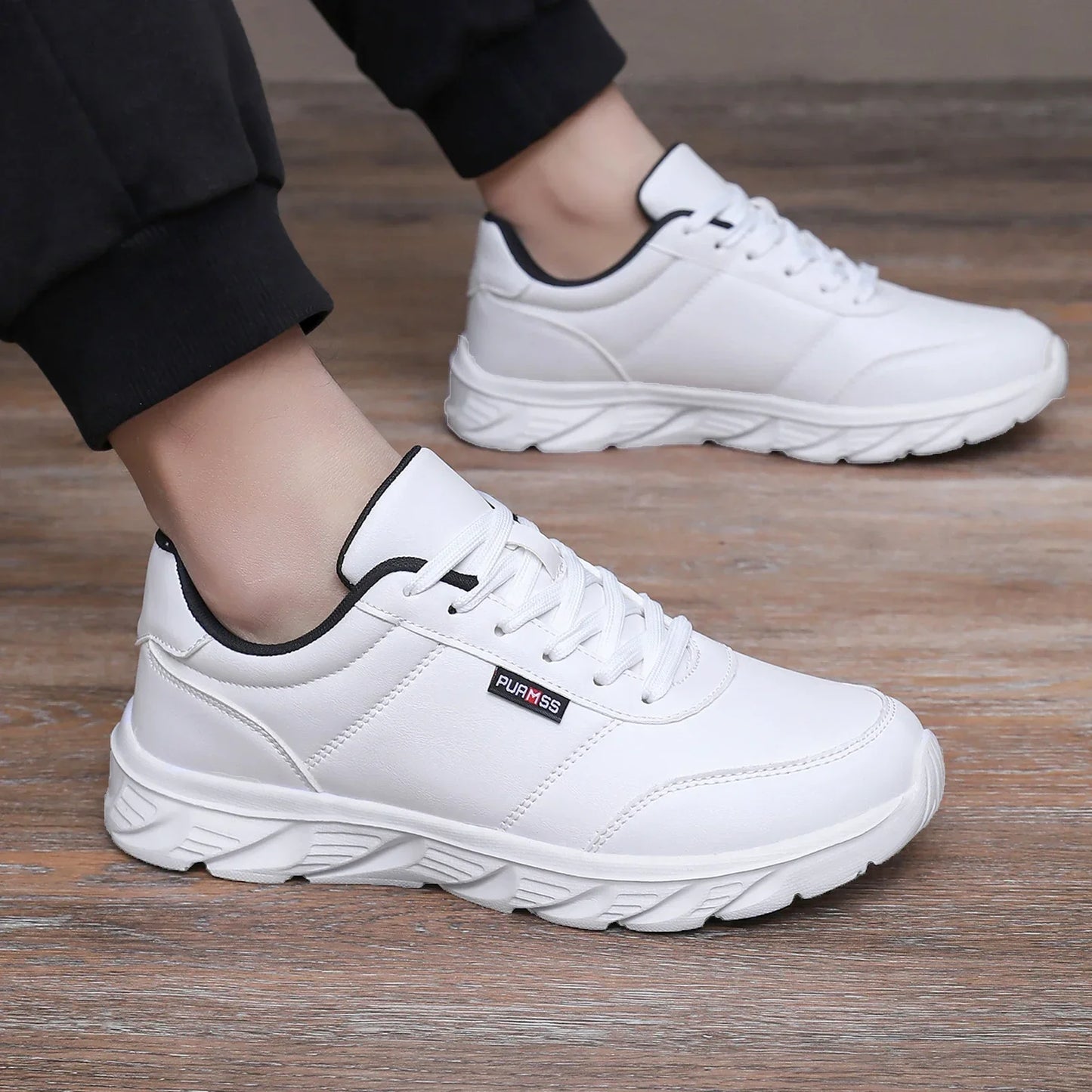 2025 Men Shoes Spring Autumn Waterproof Walking Sneakers Leisure Male Leather Sports Shoes Non-Slip Footwear
