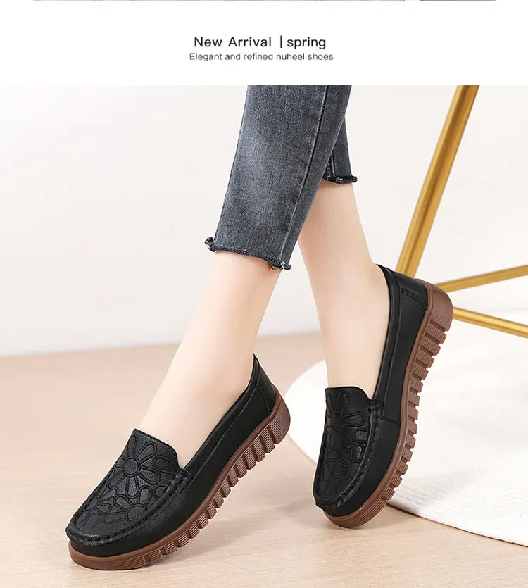 Women's Shoes Slip-on Loafers Ladies Casual Shoes Platform Wedge Moccasins Sneakers Comfortable Flat Shoes Zapatos Mujer 2024