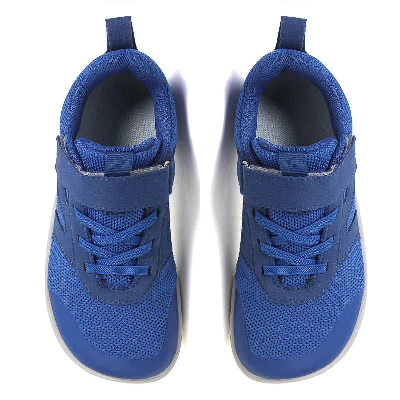 Kid Wide Width Barefoot Shoes | Boys/Girls Minimalist Elastic Opening Sneakers| Flexible- Zero Drop Sole Outdoor Children Shoes