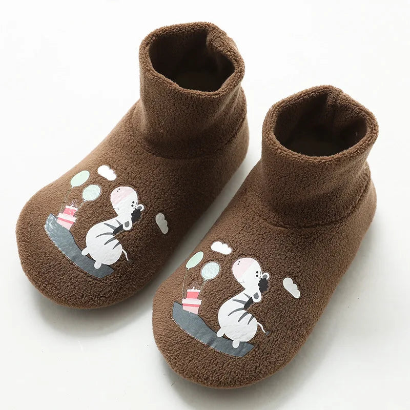 Baby Socks Shoes Infant Cute Cartoon Kids Boy Shoes Soft Rubber Sole Child Floor Sneaker BeBe Booties Toddler Girls First Walker