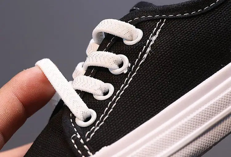 Kids Non-slip Comfort Sneakers Shoe Toddlers Tennis shoesChildren Sport Canvas Shoes Lace-up Girls Flat Boys Casual Shoes