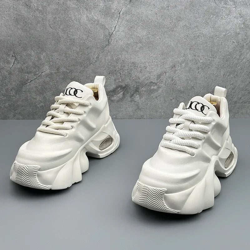 Men's High Quality Sneakers New Comfortable Leather Platform Shoes Outdoor Fashion All-match Mens Casual Shoes Кроссовки Мужские