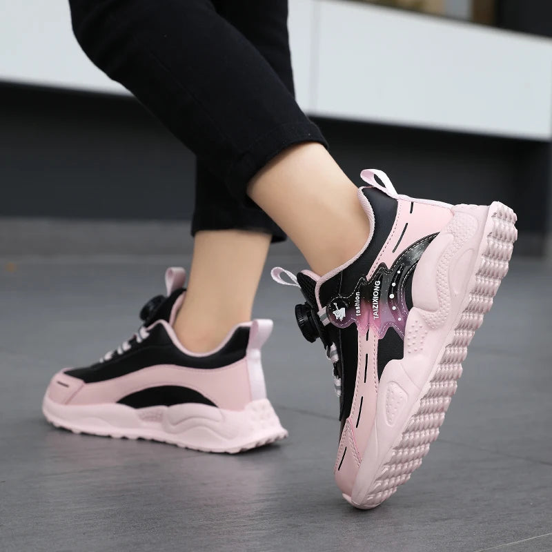 Children Sneaker Boys Casual Shoes Leather Student Walking Shoes Kids Non-slip Lightweight Girls Sports Running Tennis Footwear