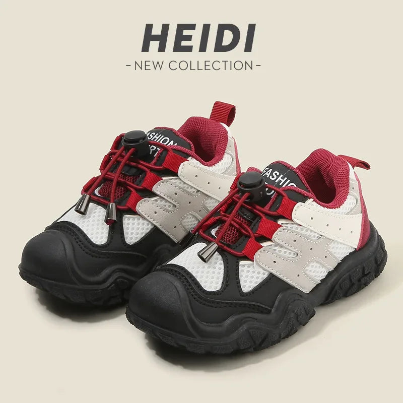 Kids Casual Footwear Boy Girl Outdoor Lightweight Running Sports Shoes Crash Resistant Toe Baby Infant Toddler Children Sneakers