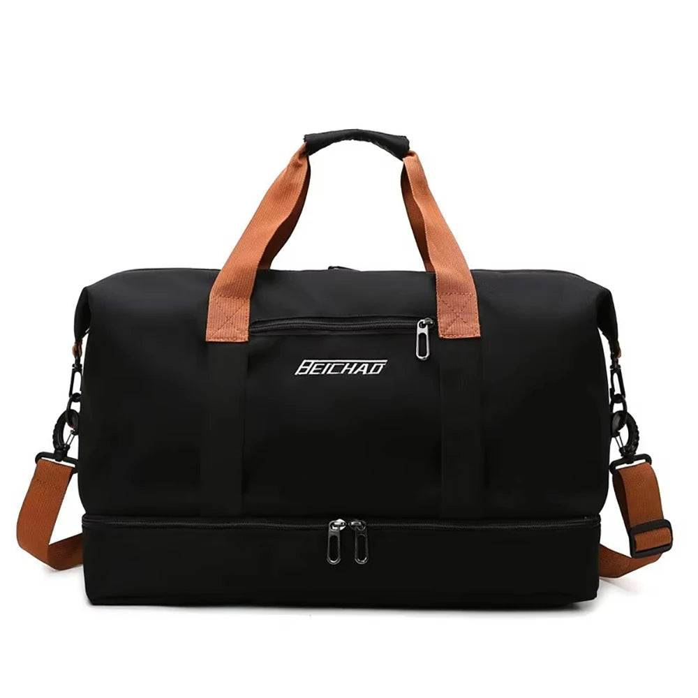 Travel Handbag Sports Gym Bag for Women Men Duffle bag Sport Workout Gym Swim Crossbody  Shoulder Bag with Shoe Compartment