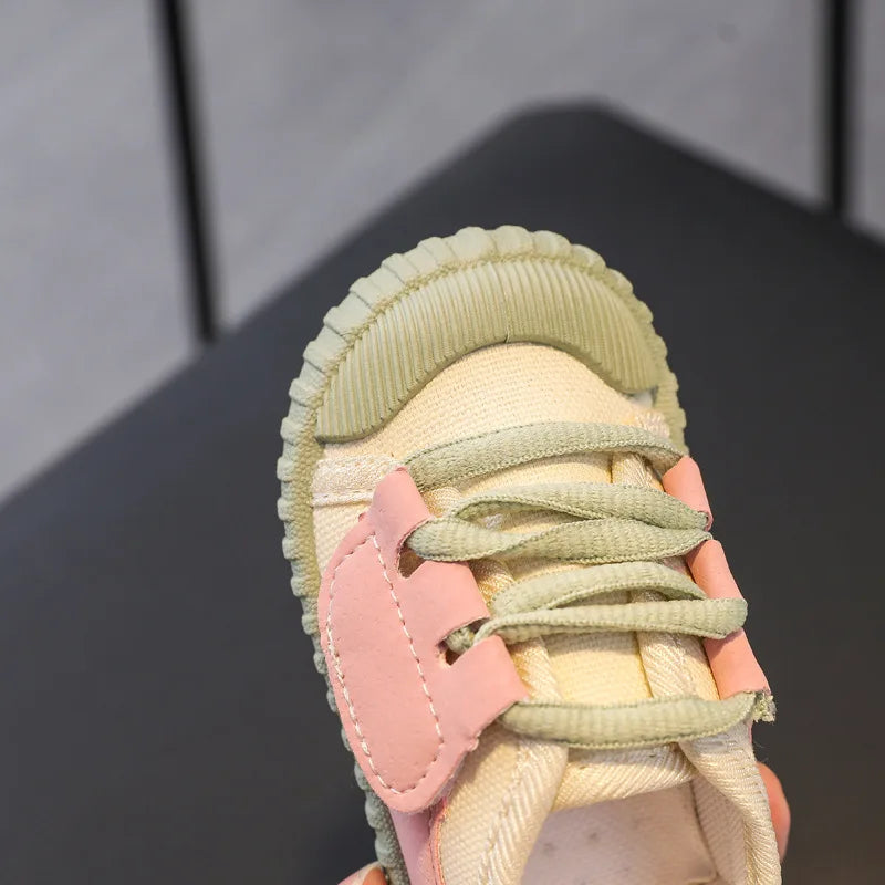 Kids Casual Shoes Boys Girls Canvas Shoes Fashion Lightweight Soft Children's Flats Anti-slip Toddler Baby Shoes Kids Sneakers