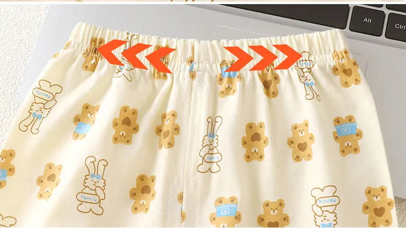 Children's Sets Cotton Kids Clothes short Sleeve Home  Sleepwear Children's Clothing Boy Girl Spring and summer Tops Pants Suits