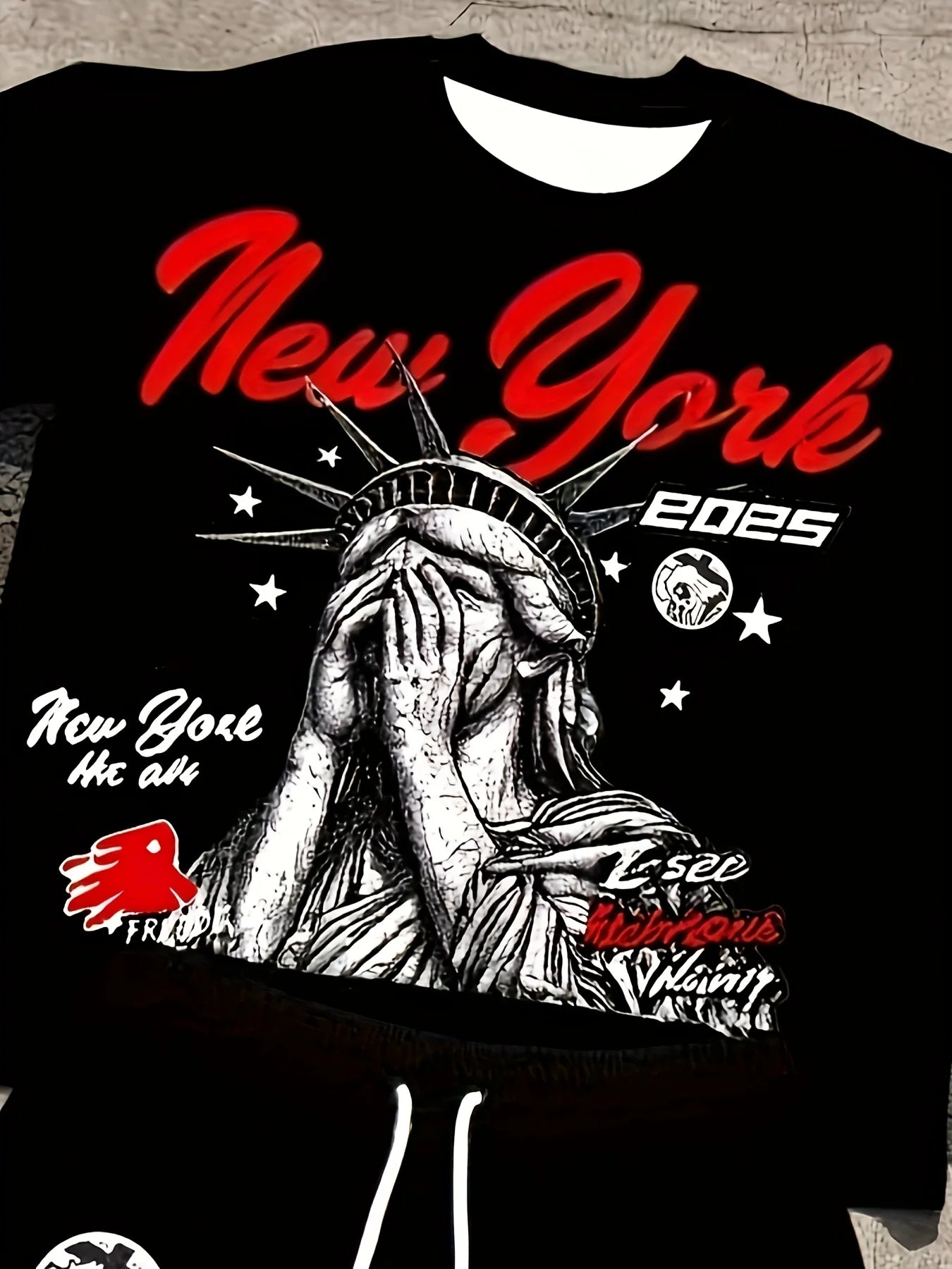 The 2025 Summer new men's suit is light fresh casual roller skating street hip-hop men's wear