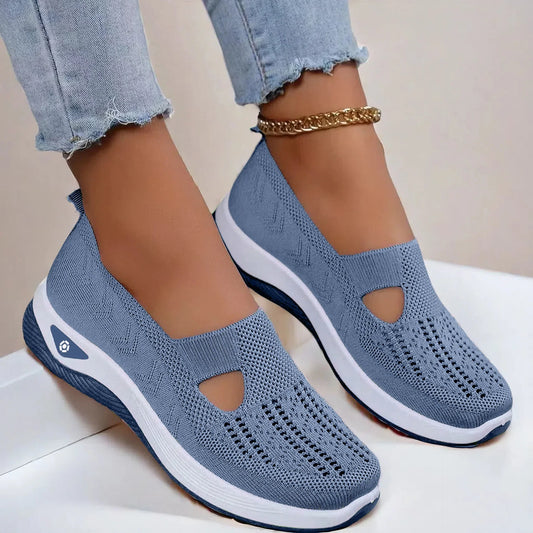 2025Women's Sneakers Breathable Slip on Walking Shoes Mesh Low Top Womens Vulcanized Shoes Soft Sole Lightweight Women Shoes