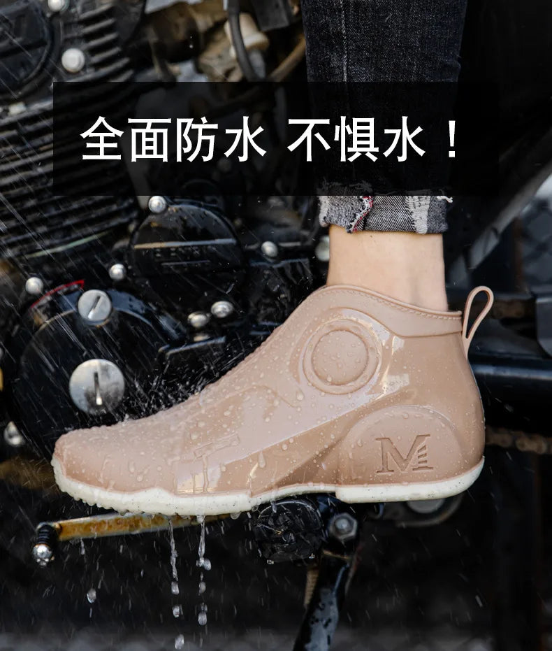Motorcycle Boots Men Waterproof Riding Off-road Reflective Breathable Comfortable High Quality Wear-resistant Fishing Water Shoe