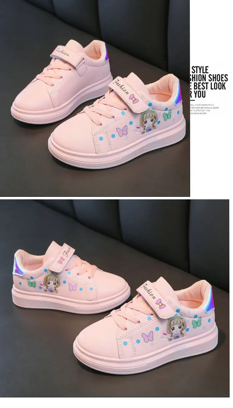 zapatillas Kid Shoe Kid Casual Shoe Spring 2023 New Kid sneakers Shoes Leather Upper Girl Shoe Kid Small White Shoes Board Shoes