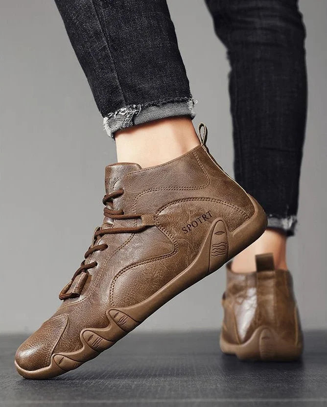 Moccasin Soft Leather Shoes For Men Flat Man Casual Shoe Fashion 2025 Cheap Clearance Korean Style Classic Original Slip-on Pu