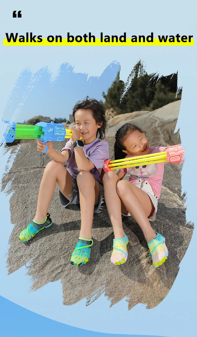 Kids Quick-Drying Shoes Anti Slip Wear-Resistant Cushioning Collision Prevention Soft Breathable Kids Quick-Drying Water Shoes
